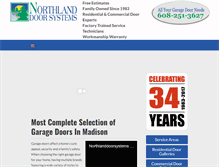 Tablet Screenshot of northlanddoorsystems.com